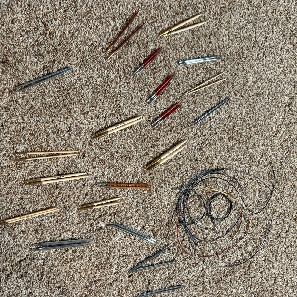 22 set/tips for its pride, interchangeable needles